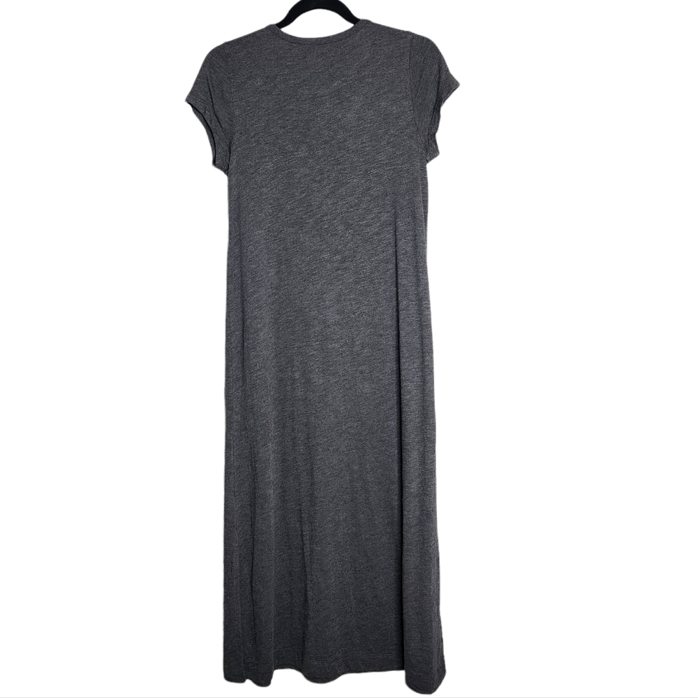 Madewell Relaxed Grey Midi Tee Dress Size Small Tri Blend Jersey - Picture 4 of 11